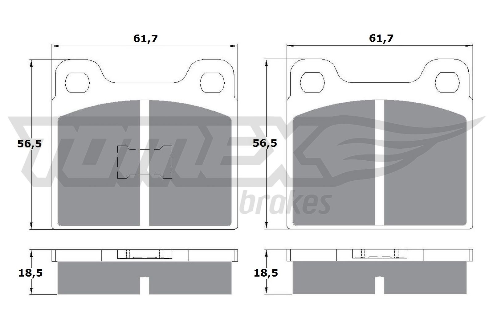 TOMEX Brakes TX 10-161 Sada...